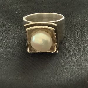 Silpada Sterling Pearl Ring